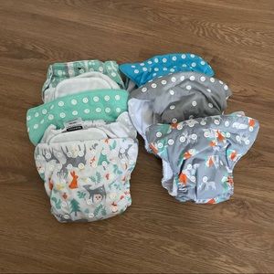 6 thirsties all in one diapers